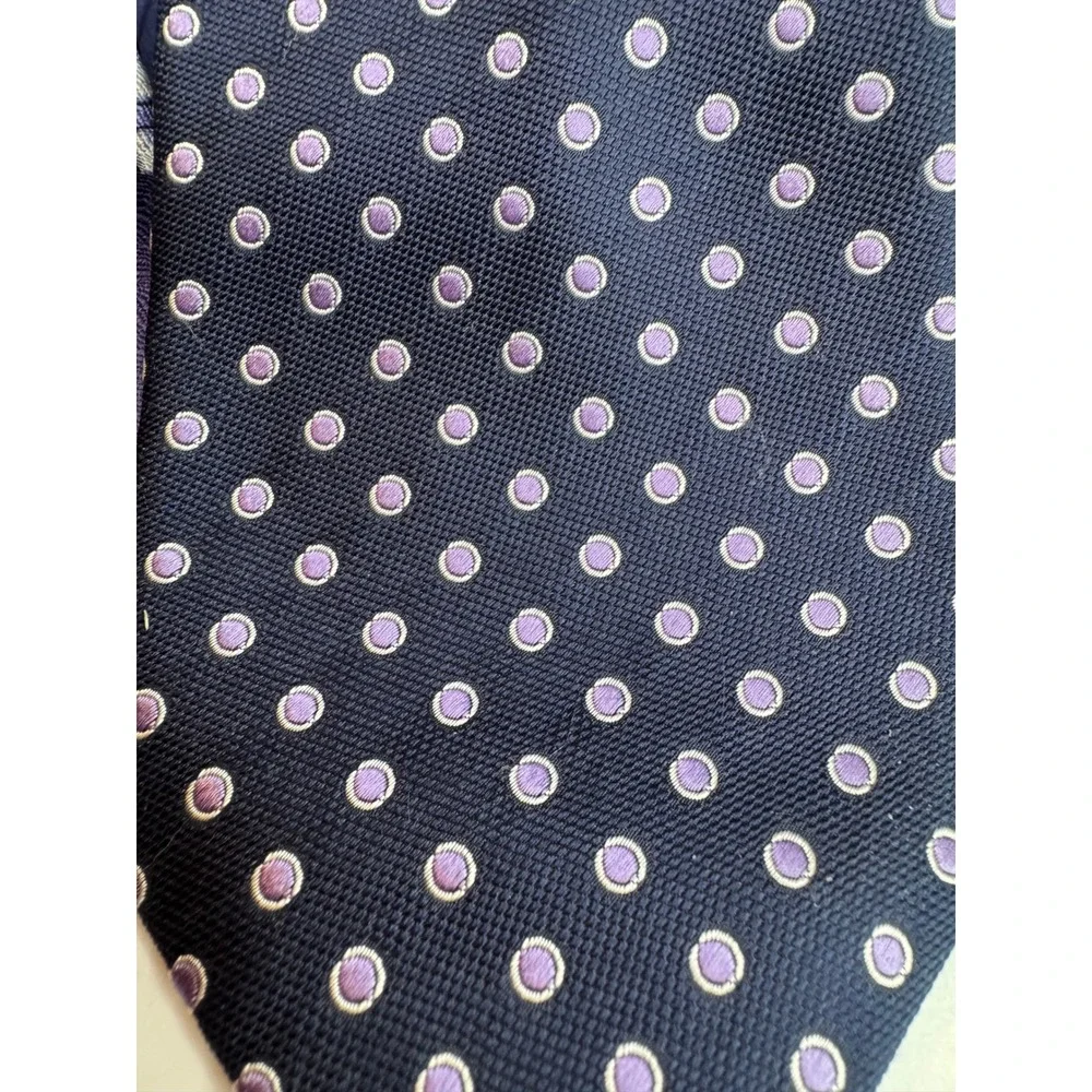Designer Silk Tie Lot of 12 Blue Purple Green Stripes Polka Dot Mens Neckties‎
